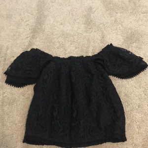 Off the shoulder crop top